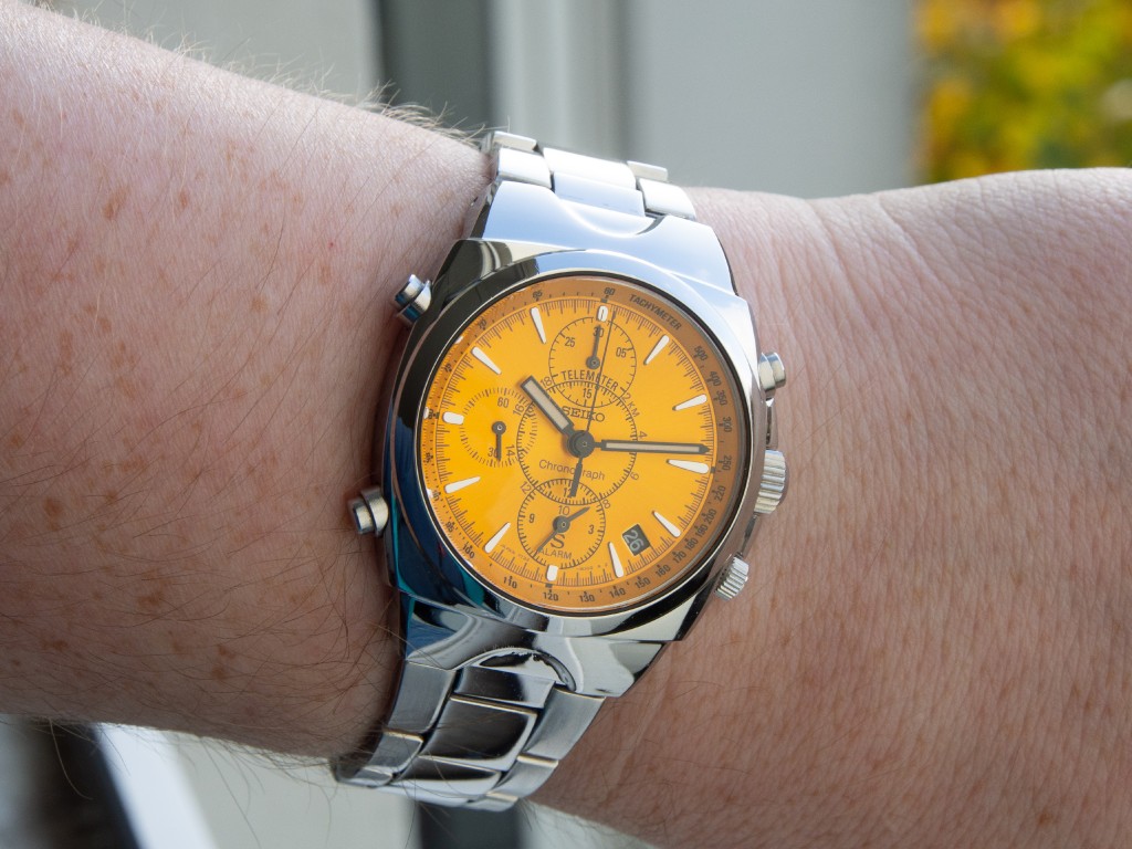 FS: Seiko SCFL017 / 7T32-9000 SUS Chronograph Telemeter yellow dial - 125,-  Euros | The Watch Site